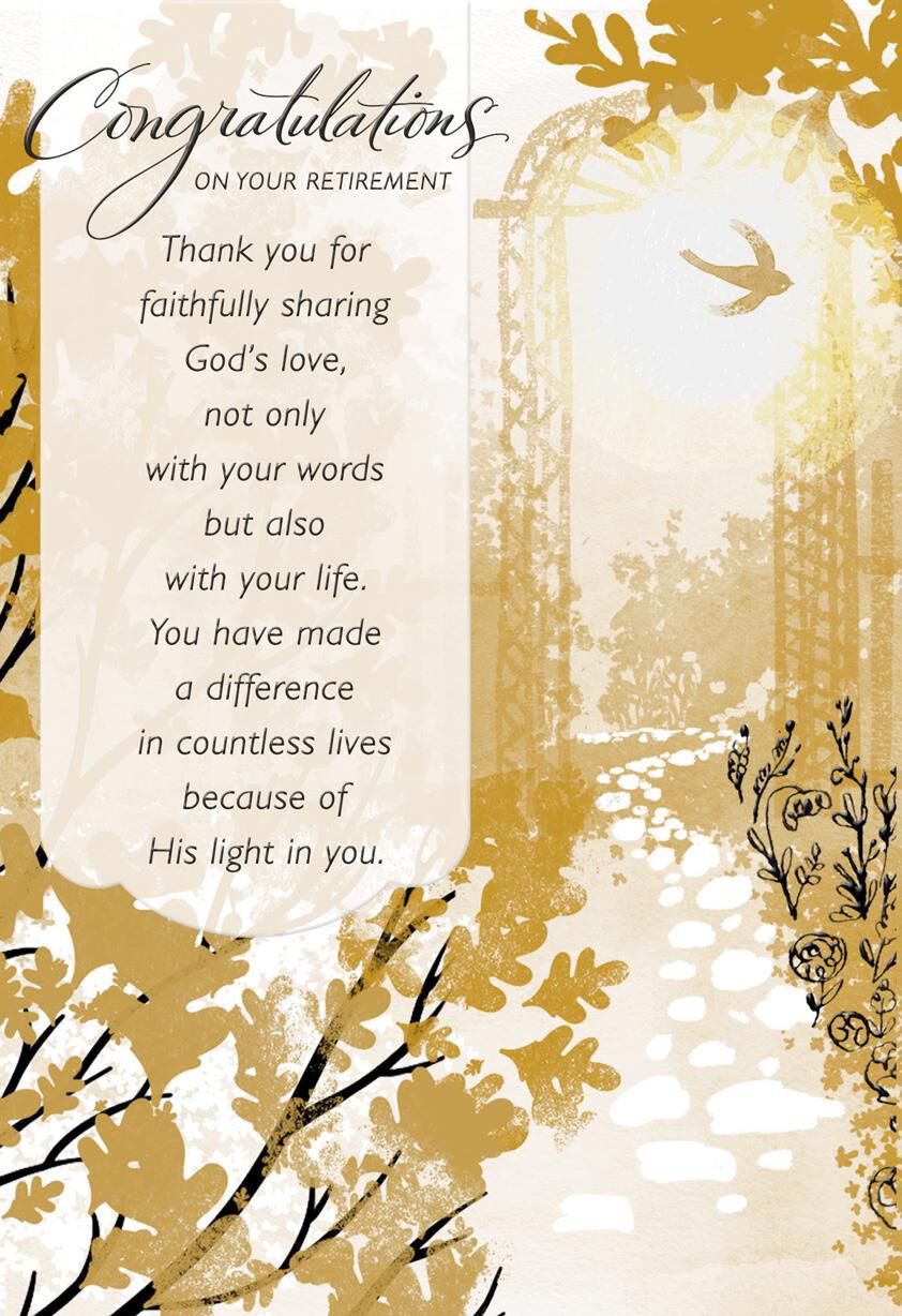 Designed a Variance Spiritual Retirement Card for Pastor graphic about Retirement Card Printable titled Built a Variation Spiritual Retirement Card for Pastor